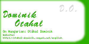 dominik otahal business card